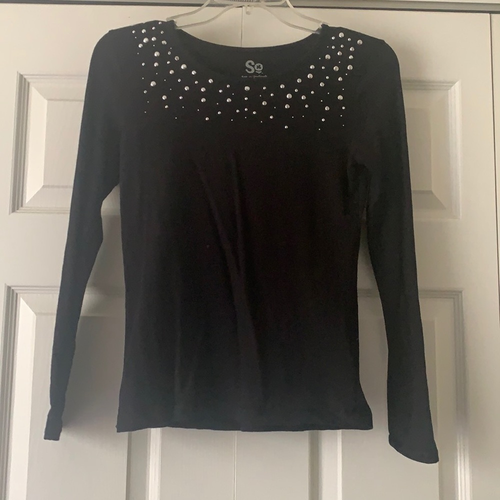 Black shirt in size large from brand So.